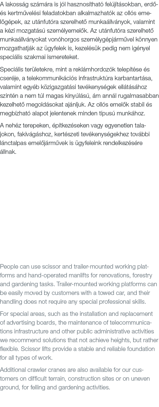 A lakoss g sz m ra is j l hasznos that fel j t sokban, erd   s kertm vel si feladatokban alkalmazhat k az oll s emel...