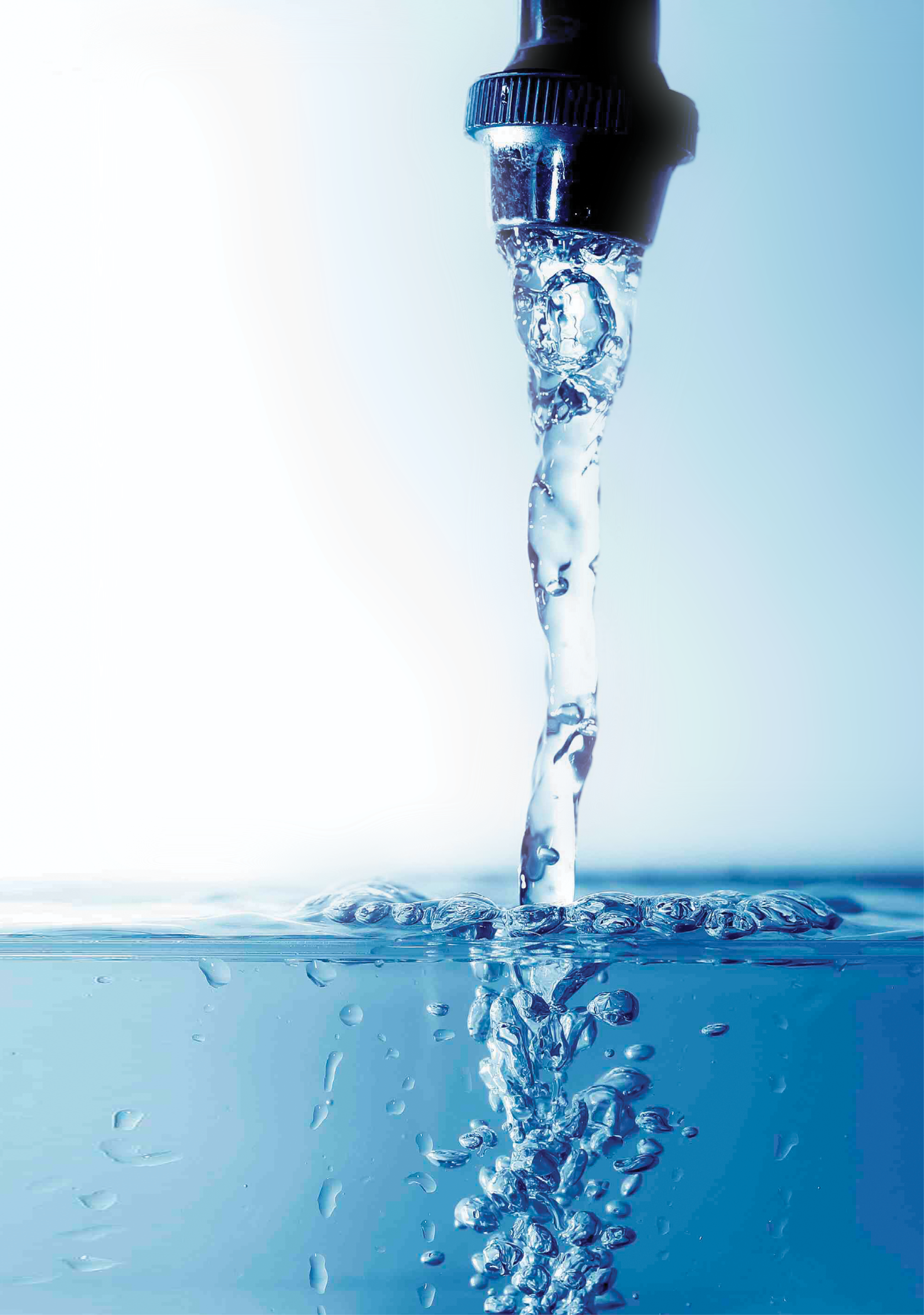 water droplets captured while descending on to the still water surface