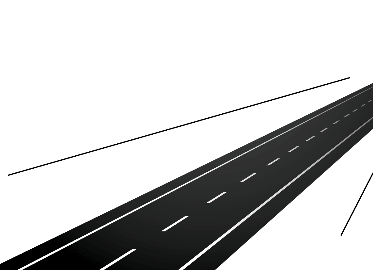 perspective road pathway on yellow background design