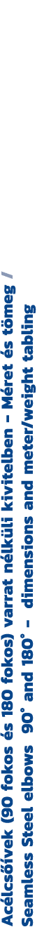 Ac lcs vek (90 fokos  s 180 fokos) varrat n lk li kivitelben M ret  s t meg / Seamless Steel elbows 90° and 180° dim...